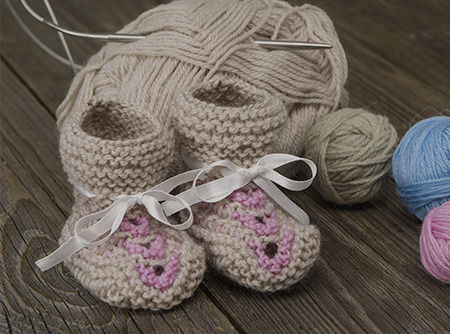 Tricoter des chaussons pour son bébé - Apprendre à réaliser des chaussons pour bébé en tricot | 