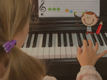 Piano et solfège pour enfants (0-6 ans) niveau 1 - Inspiré des pédagogies alternatives | 