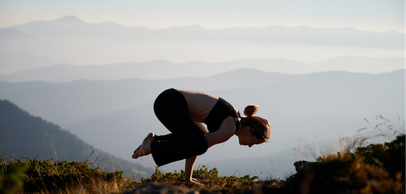 Yoga : la posture du corbeau